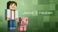 Hauptfigur Jesse und Schwein Reuben