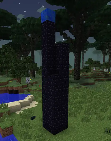 Ein Monolith in der Landschaft