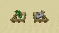 Zwei Mobs spawnten mit den Namen "Grumm" und "Dinnerbone".