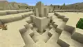 Ein ausgegrabener Wüstenbrunnen, darunter ist nur Sand.