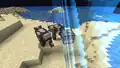 Man kann keine Tiere außerhalb der Weltbarriere spawnen, mit einem Werfer ist das allerdings möglich.