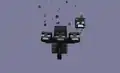 Ein angegriffener Wither verschießt ein Geschoss.