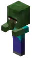 Ein Zombiedorfbewohnerkind mit nur einer Variante vor Vollversion 1.9.