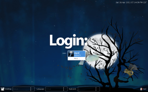 Anmeldung via LXDM ./lxdm_login.jpg