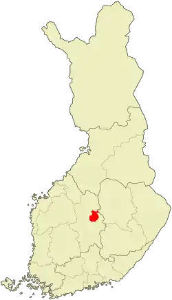 Lage von Äänekoski in Finnland