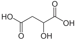 Strukturformel Äpfelsäure