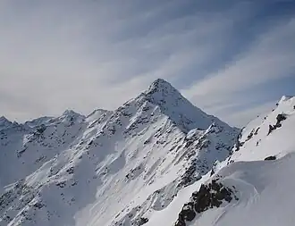 Die Äußere Schwarze Schneid von Norden, vom Gaislachkogel aus