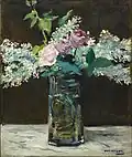 Édouard Manet: Vase mit weißen Flieder und Rosen (Dallas Museum of Art)