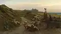Straße an der Küste der Normandie, 1864