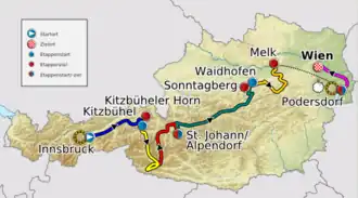 Karte 64. Österreich-Rundfahrt 2012