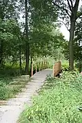 Die Brücke über den Pfedelbach am nordwestlichen Ortseingang von Öhringen