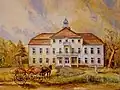 Ölgemälde Schloss Schlagenthin, ca. 1900