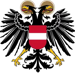 Wappen Österreichs 1934–1938 mit nimbiertem Adler