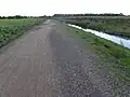 Noch nicht fertiggestellter Radweg
