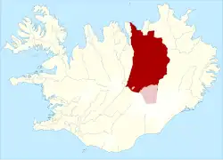 Lage von Þingeyjarsveit