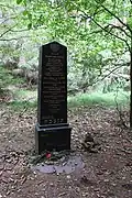 Denkmal für die Opfer des Todesmarsch 1945 im Temný důl (Finsterer Grund)