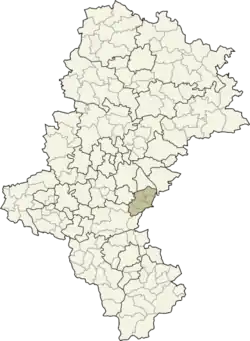Lage des Powiats in der Woiwodschaft