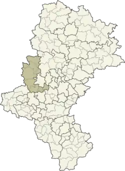 Lage des Powiat Gliwicki
