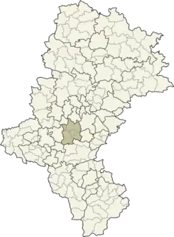 Lage in der Woiwodschaft Schlesien