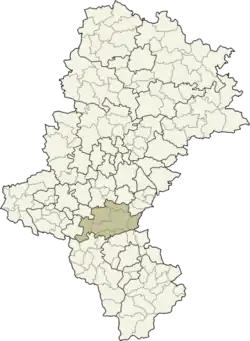 Lage des Powiat Pszczyński