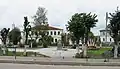 Sowetskaja-Platz mit Puschkin-Denkmal