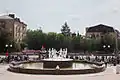 Der neue Brunnen am Tag der Einweihung