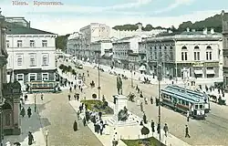Chreschtschatyk am Anfang des 20. Jahrhunderts