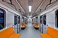 Fahrgastabteil eines Kopfwagens