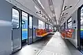 Fahrgastabteil eines Zwischenwagens