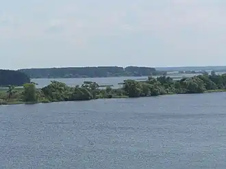 Iwankowoer Stausee nahe dem Zusammenfluss mit der Wolga