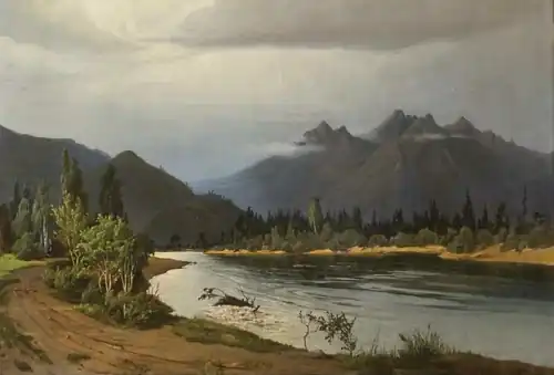 Irkut bei Schimki, Tunkinski, Burjatien (1886), Regionales Kunstmuseum Irkutsk