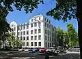 Das Gebäude des Volkskommissariats für Arbeit (bis 2022 Fakultät für Wirtschaftswissenschaft, Universität Charkiw), 2015