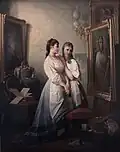 Selbstporträt mit einem Modell