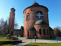 Die Ostansicht der Kirche Hl. Vasilije Ostroški