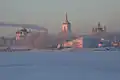 Blick über Kargopol mit der Christi-Geburt-Kathedrale (links)