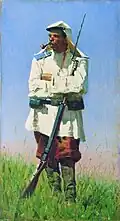 Gefreiter in Gymnastjorka um 1873