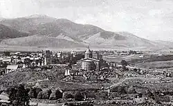 Historisches Foto der Kirche „Heilige Mutter Gottes“ von Wanadsor, zw. 1900–1907