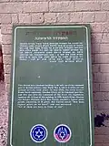 Tafel vor der einstigen britischen Kommandantur von Ramat David, die dann auch von der IAF genutzt wurde