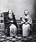 Niijima Jōs Vater Tamiji und Mutter Tomi im Jahr 1887
