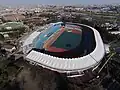Das Stadion im Februar 2015 mit der im Bau befindlichen Haupttribüne