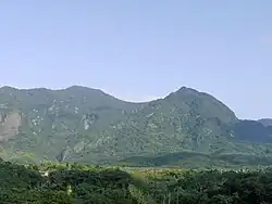 Blick von der Provinzstraße 9 auf den Dulanshan