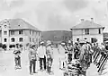 III.&nbsp;Seebataillon, Marine-Infanteristen, Zeugmusterung in der Bismarck-Kaserne (ca. 1910–12)
