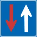 Vorrang vor dem Gegenverkehr