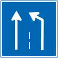 Reduzierung auf eine Spur
