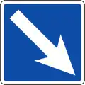 Vorgeschriebene Vorbeifahrt – rechts vorbei