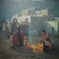 Eanger Irving Couse: Taos Pueblo–Moonlight (1914)