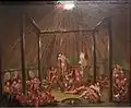 George Catlin: Schneidezeremonie der Mandan O-kee-pa, ein Initiationsritus für Männer (1832)