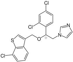 Strukturformel von Sertaconazol