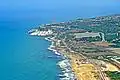 Luftaufnahme von Rosch haNikra (von Süden nach Norden)