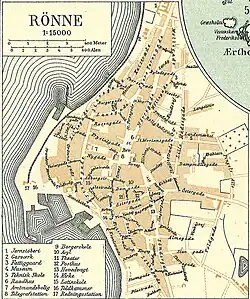 Karte von etwa 1900